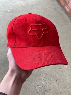 Y2k Fox Racing Embroidered Flexfit Cap